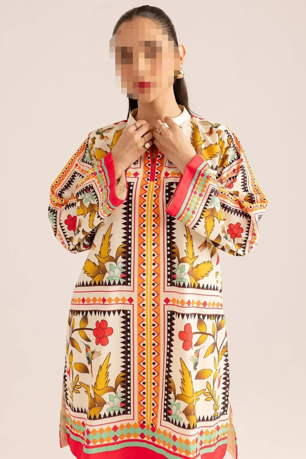 2 Pcs Women's Unstitched Digital Print Suit