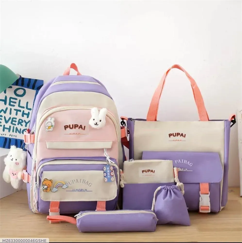 5 pcs bagset Multipurpose Backpack Set