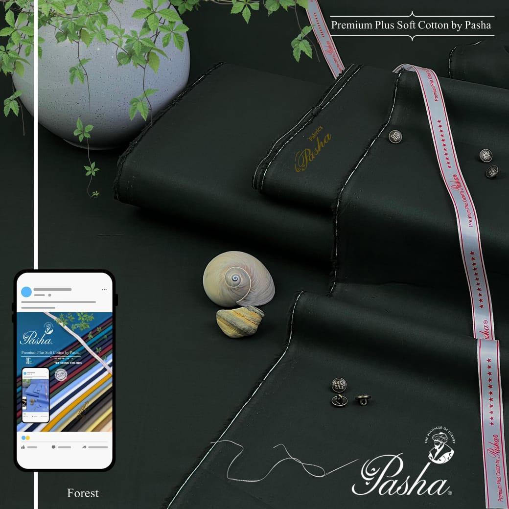 Men’s Unstitched Cotton Plain Suit