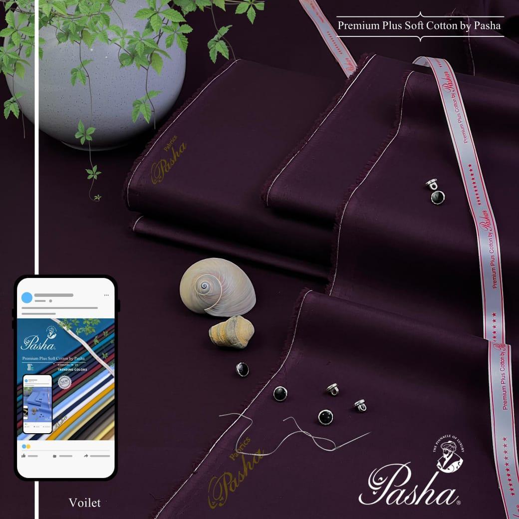 Men’s Unstitched Cotton Plain Suit