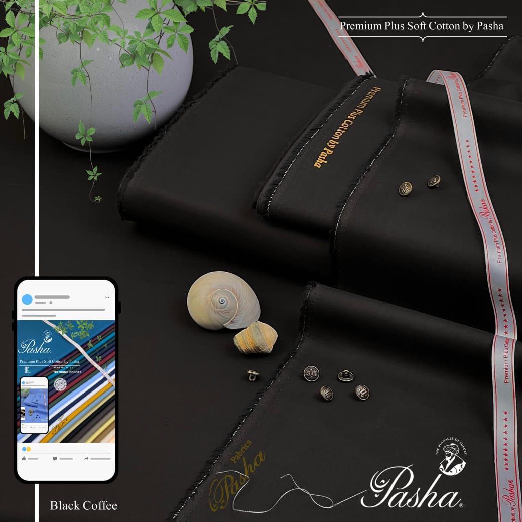 Men’s Unstitched Cotton Plain Suit