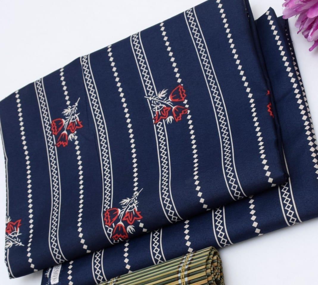 2 Pcs Women's Unstitched Marina Printed Suit