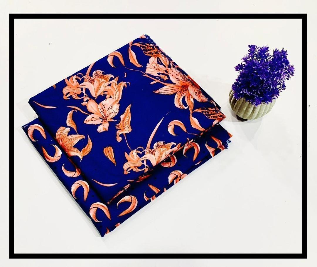 2 Pcs Women's Unstitched Digital Print Suit