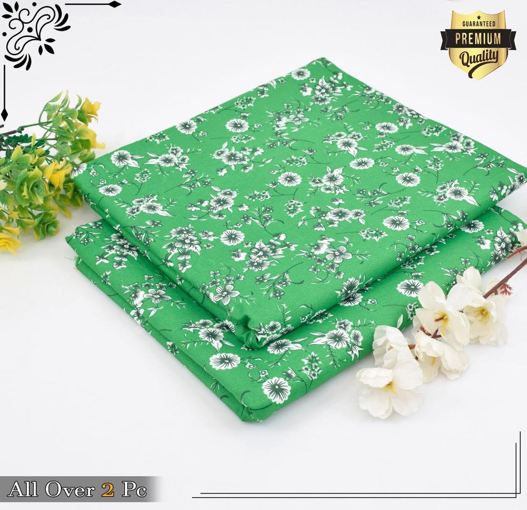 2 Pcs Women's Unstitched Printed Suit