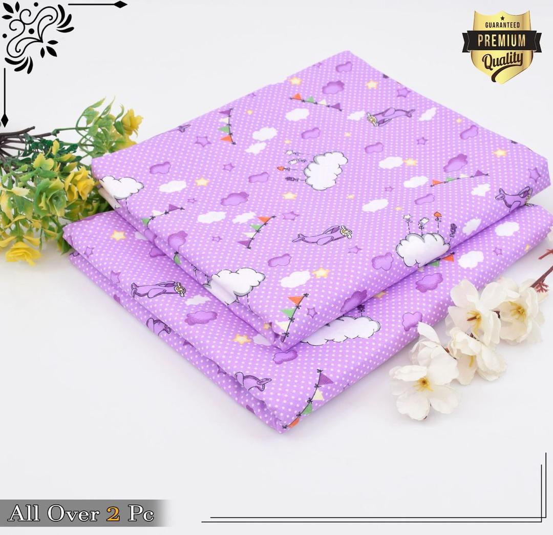 2 Pcs Women's Unstitched Printed Suit