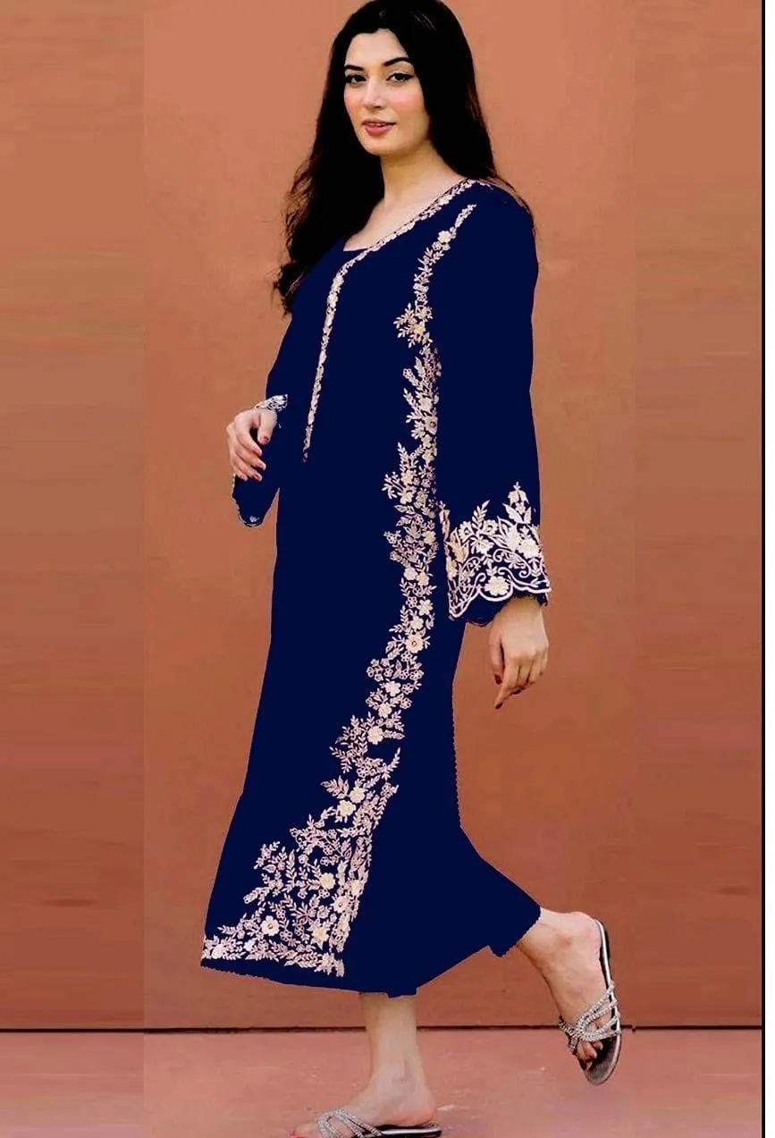 2 Pcs Women's Unstitched Embroidered Suit