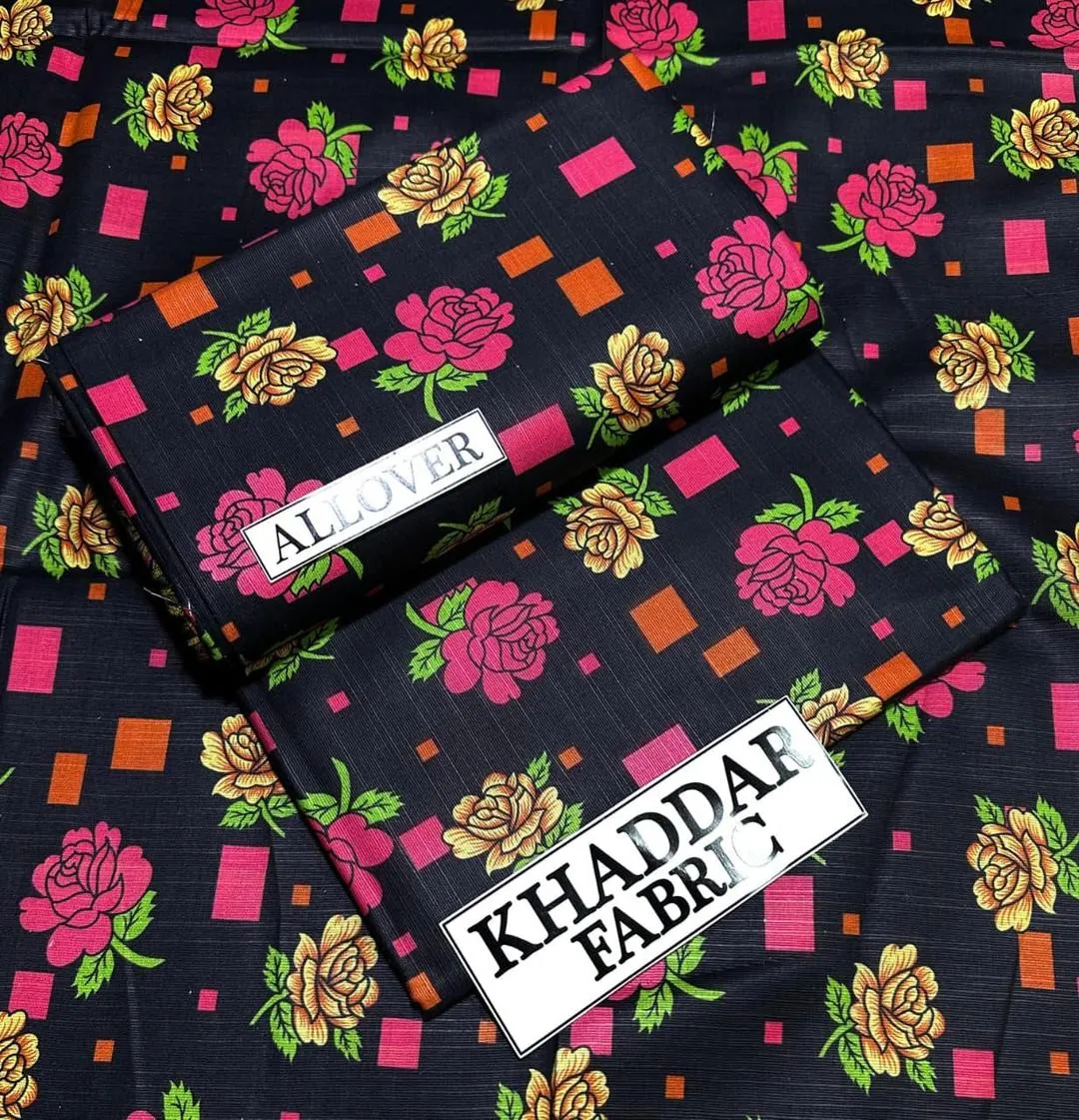 2 Pcs Women's Unstitched Digital Print Suit