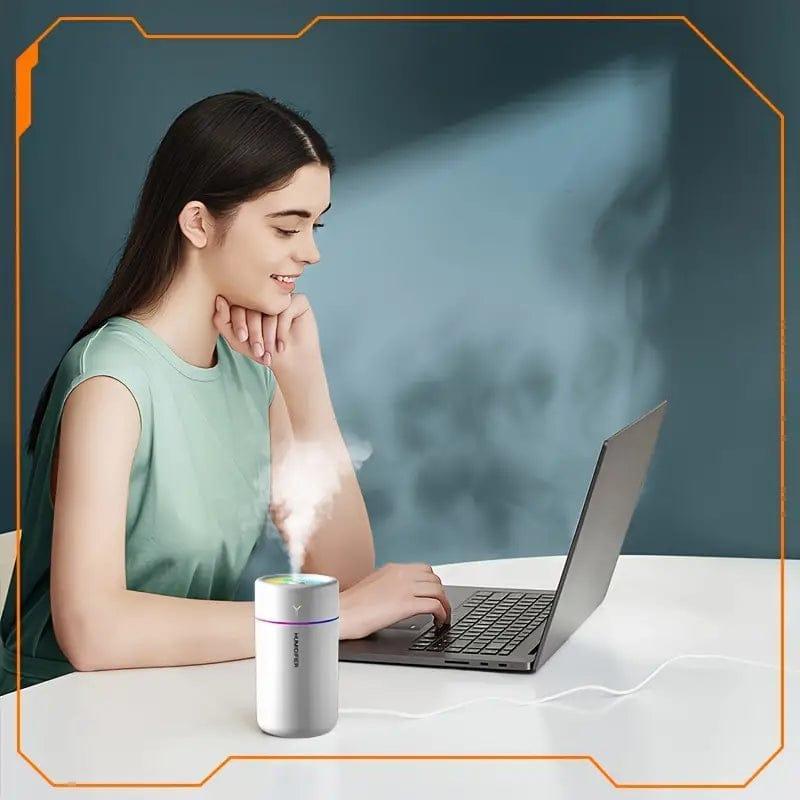 Portable Whisper-Quiet 1 Pc Air Humidifier - Silver & Multicolor