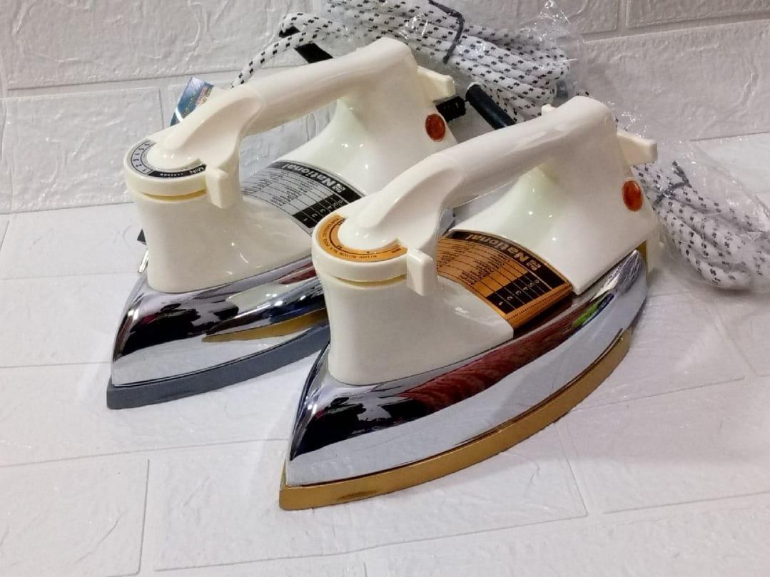 1000W Non-Stick Ceramic Dry Iron with Adjustable Temperature - 1 Pcs