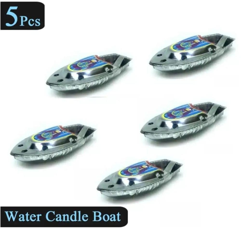 5 Pcs Water Candle Boat