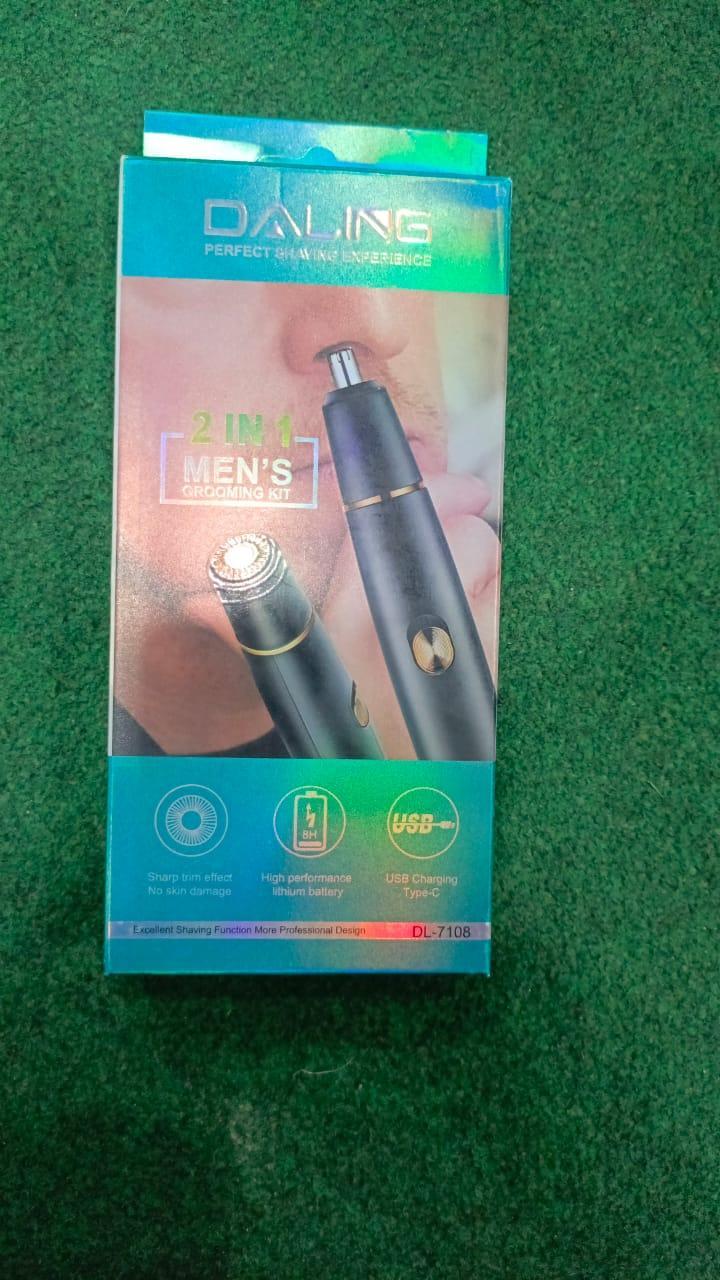 Rechargeable Unisex Nose & Ear Hair Trimmer - 1 Pcs Efficient Grooming Tool