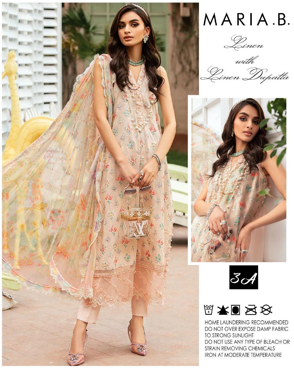 3 Pcs Women's Unstitched Linen Digital Print Suit