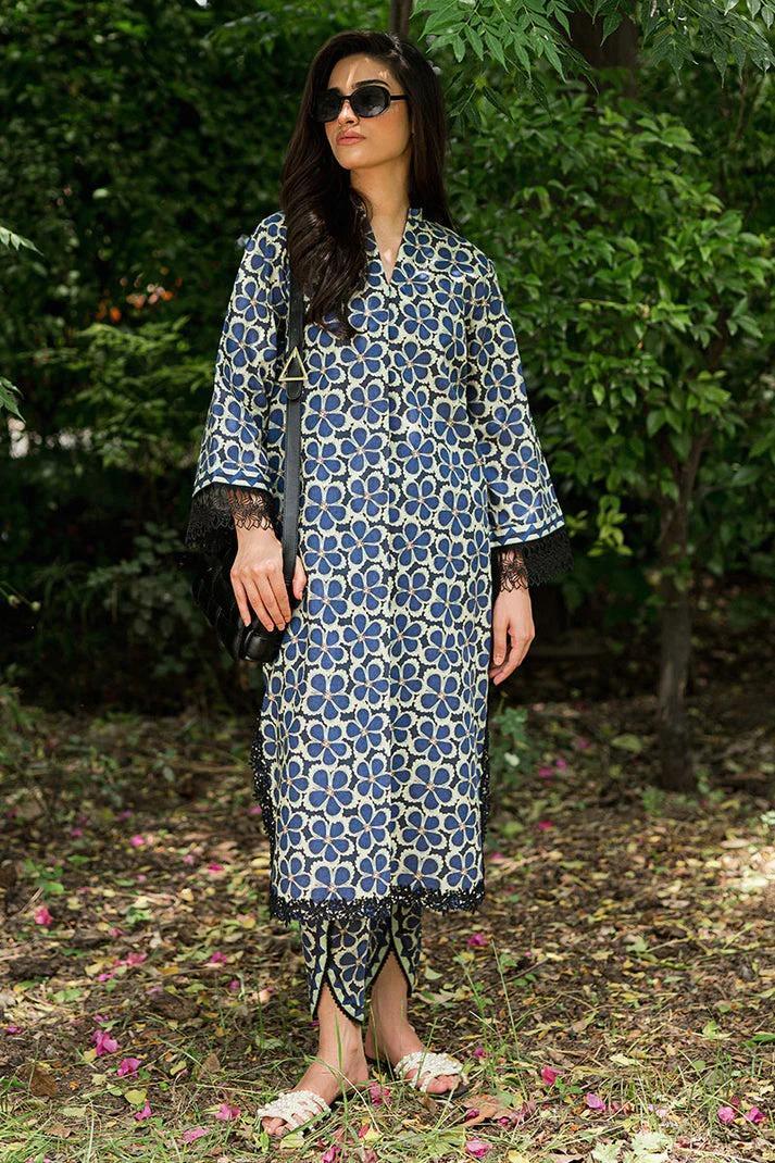 2 Pcs Women's Unstitched Linen Printed Suit