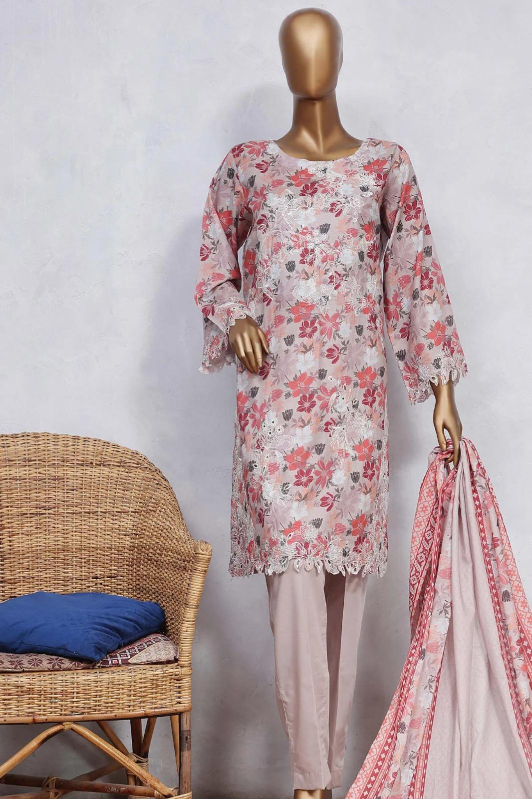 2 Pcs Women's Unstitched Linen Digital Print Suit