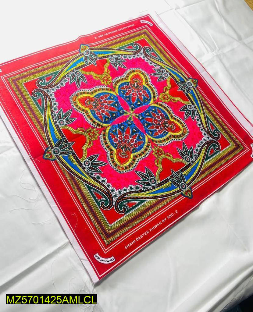 12 Pcs Crystal Cotton Dastar Khwan