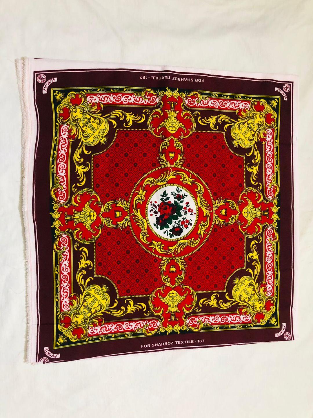 12 Pcs Printed Crystal Cotton Dastarkhwan - Perfect for Every Dining Occasion