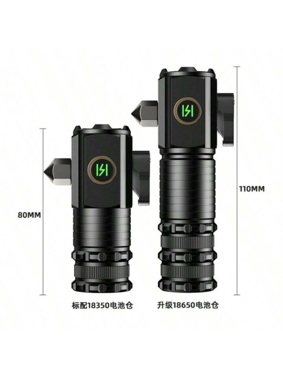 Rechargeable Flashlight with Type-C Charging Port - Essential Camping Gear