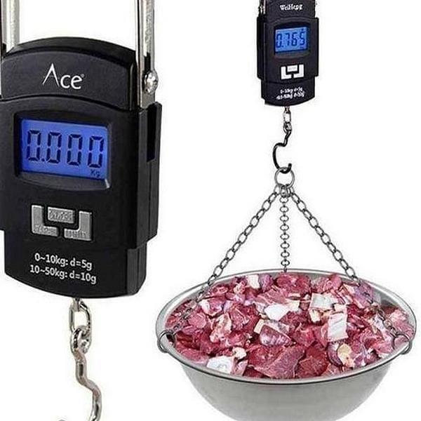 1 Pc 50kg Capacity Digital LED Screen Kitchen Scale - Portable & Rechargeable