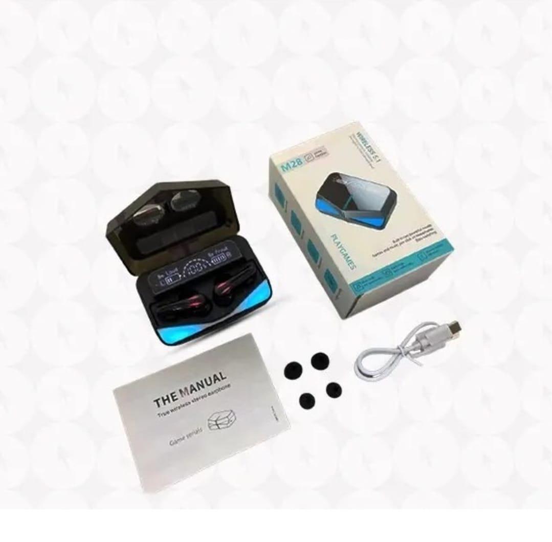 M28 TWS Game Earbuds with Long Battery Life & Sleek Design - 1 Pcs