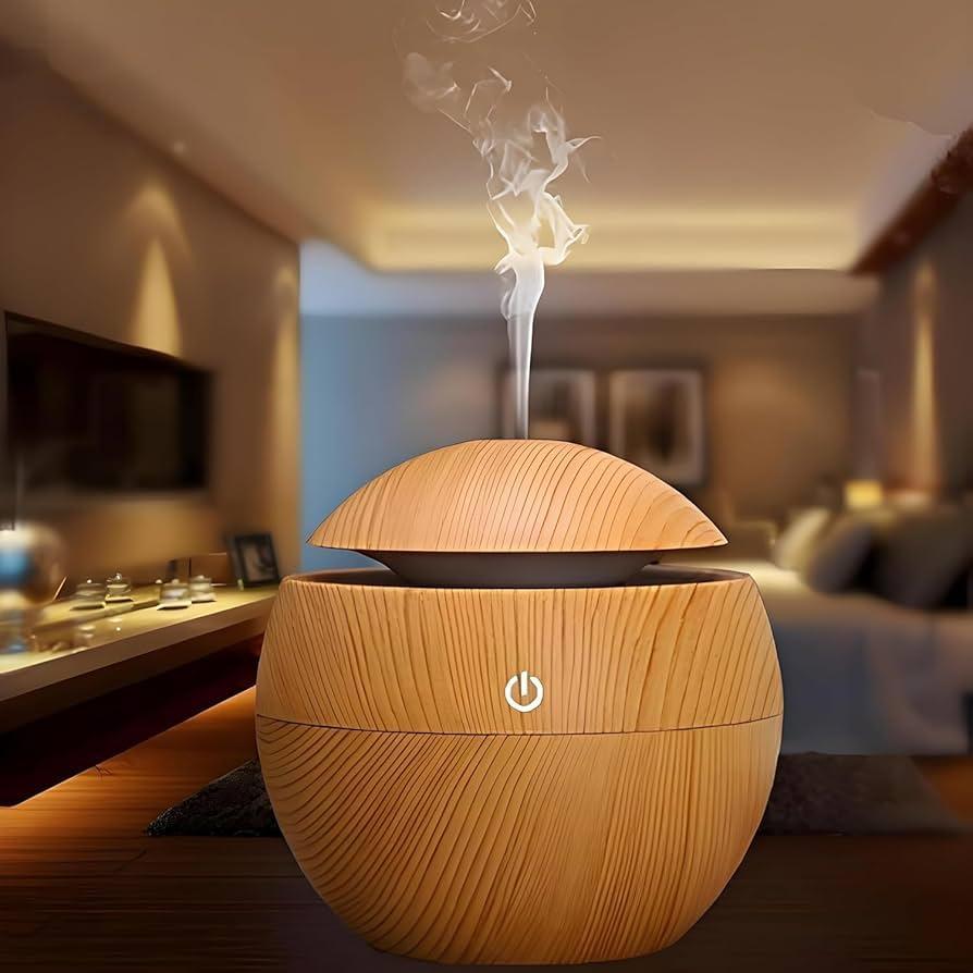 7 Color Small Mushroom Air Humidifier - 130ml