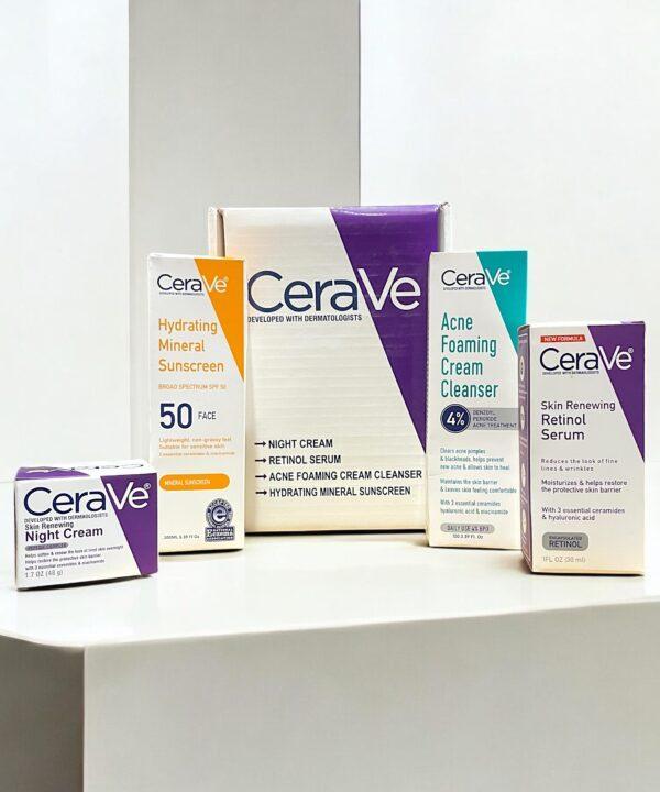 CeraVe 4 in 1 Skincare Bundle for Acne Prone Skin
