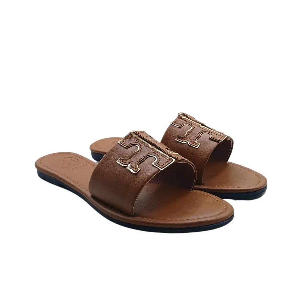 Fancy Women's Rexine Flats - 1 Pcs in Brown