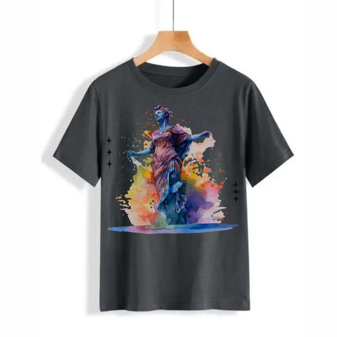 Printed T-Shirt For Boys And Girls - 1 Pc Round Neck