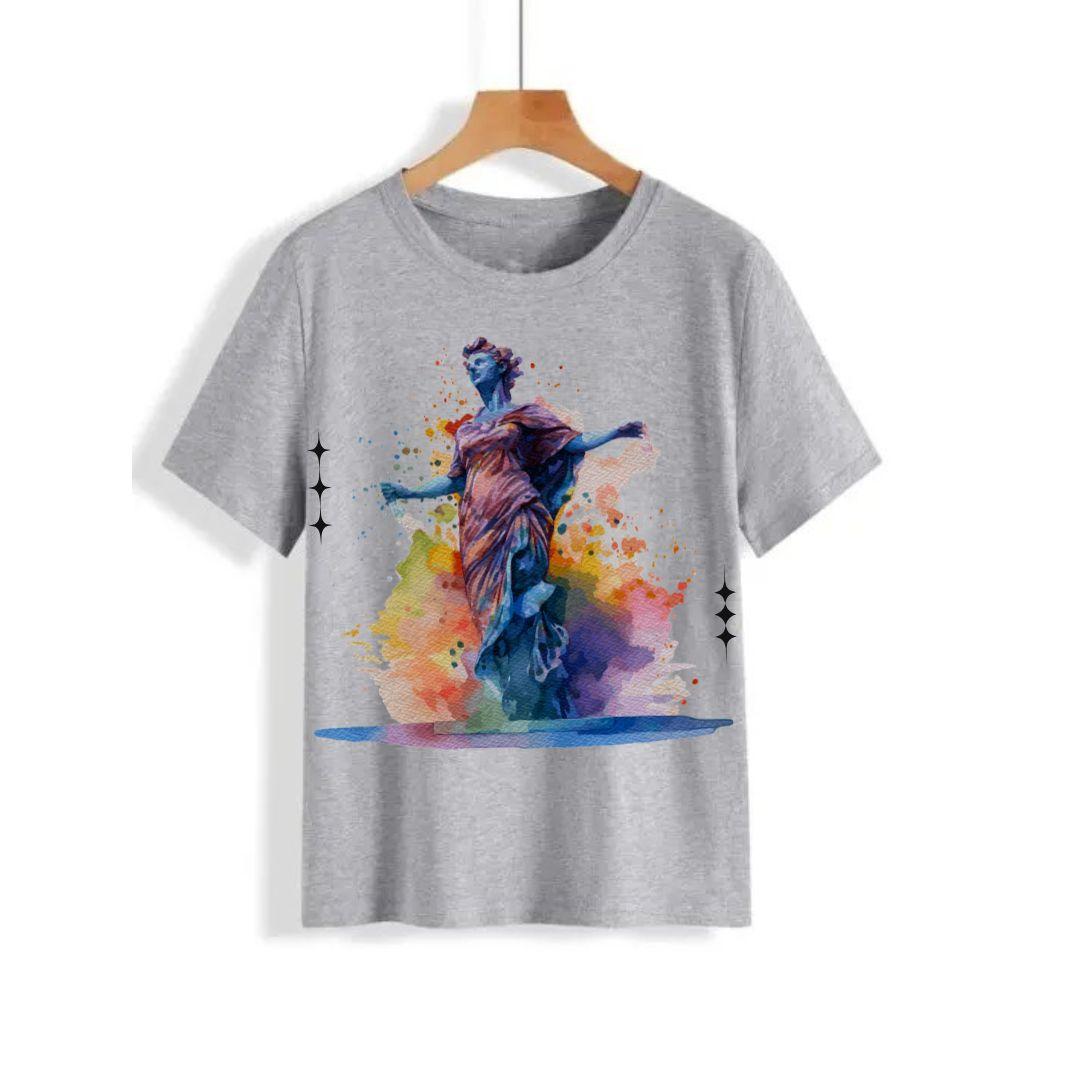 Printed T-Shirt For Boys And Girls - 1 Pc Round Neck
