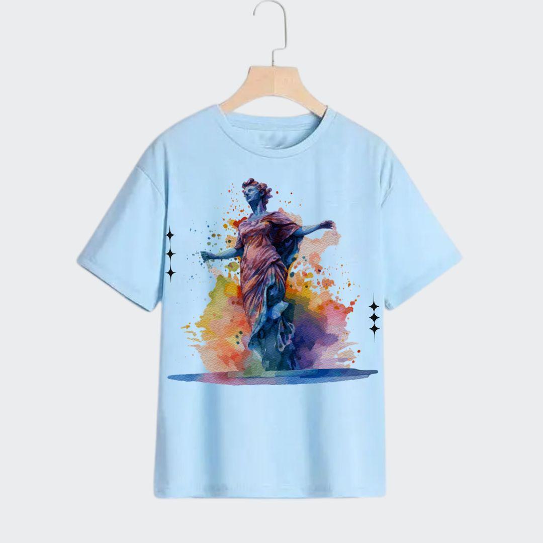 Printed T-Shirt For Boys And Girls - 1 Pc Round Neck
