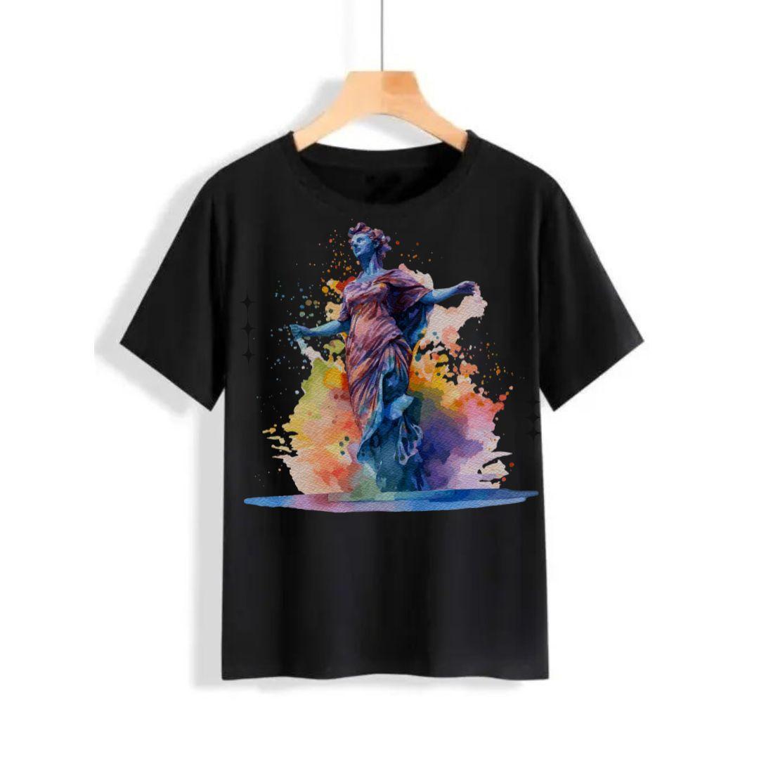 Printed T-Shirt For Boys And Girls - 1 Pc Round Neck