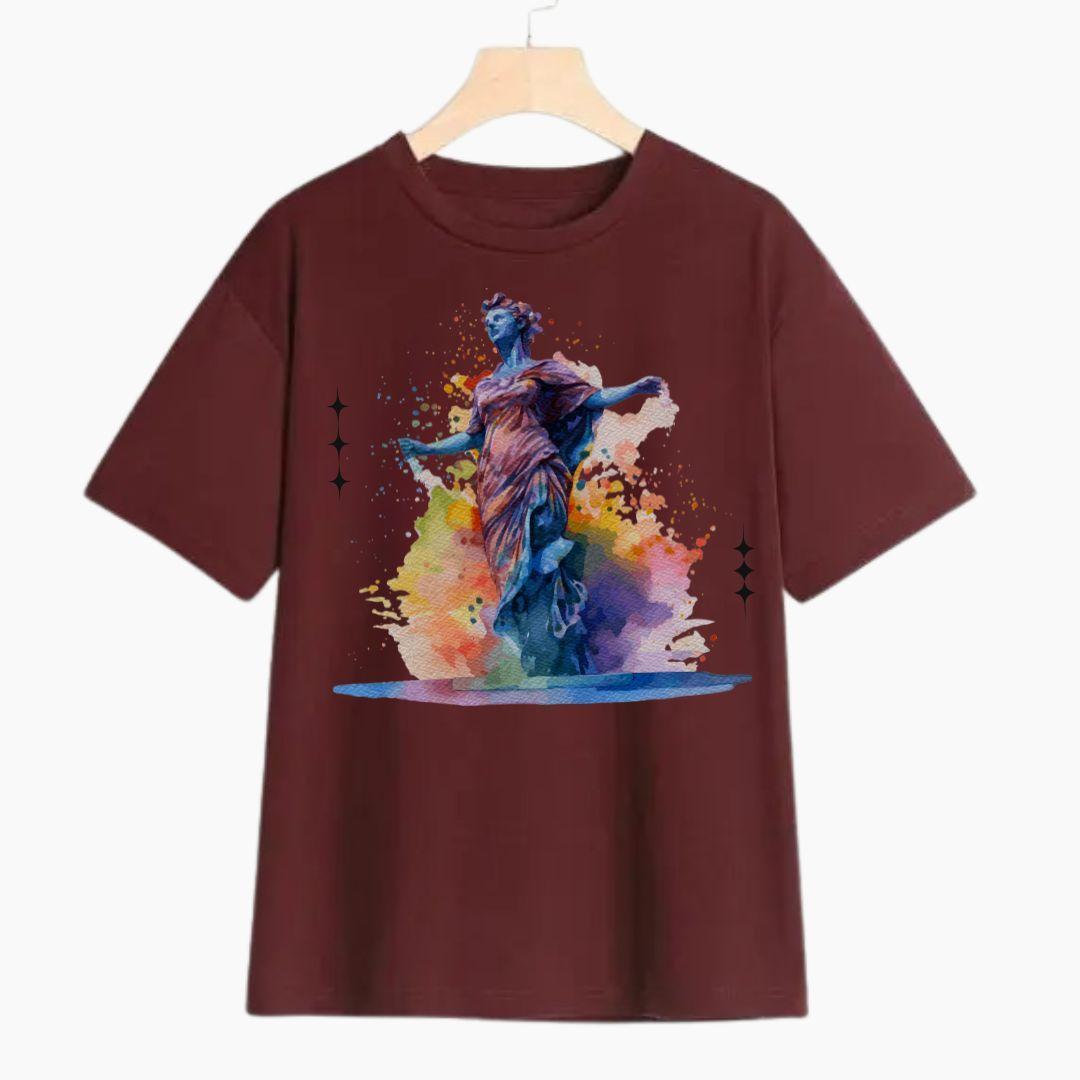 Printed T-Shirt For Boys And Girls - 1 Pc Round Neck
