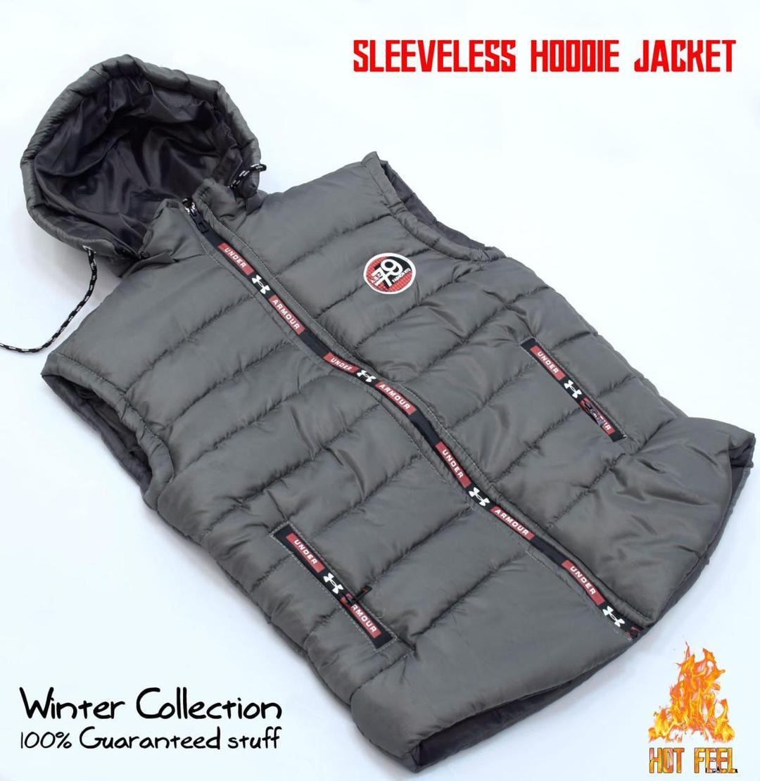 Men's Plain Hooded Sleeveless Jacket - Perfect For Every Occasion