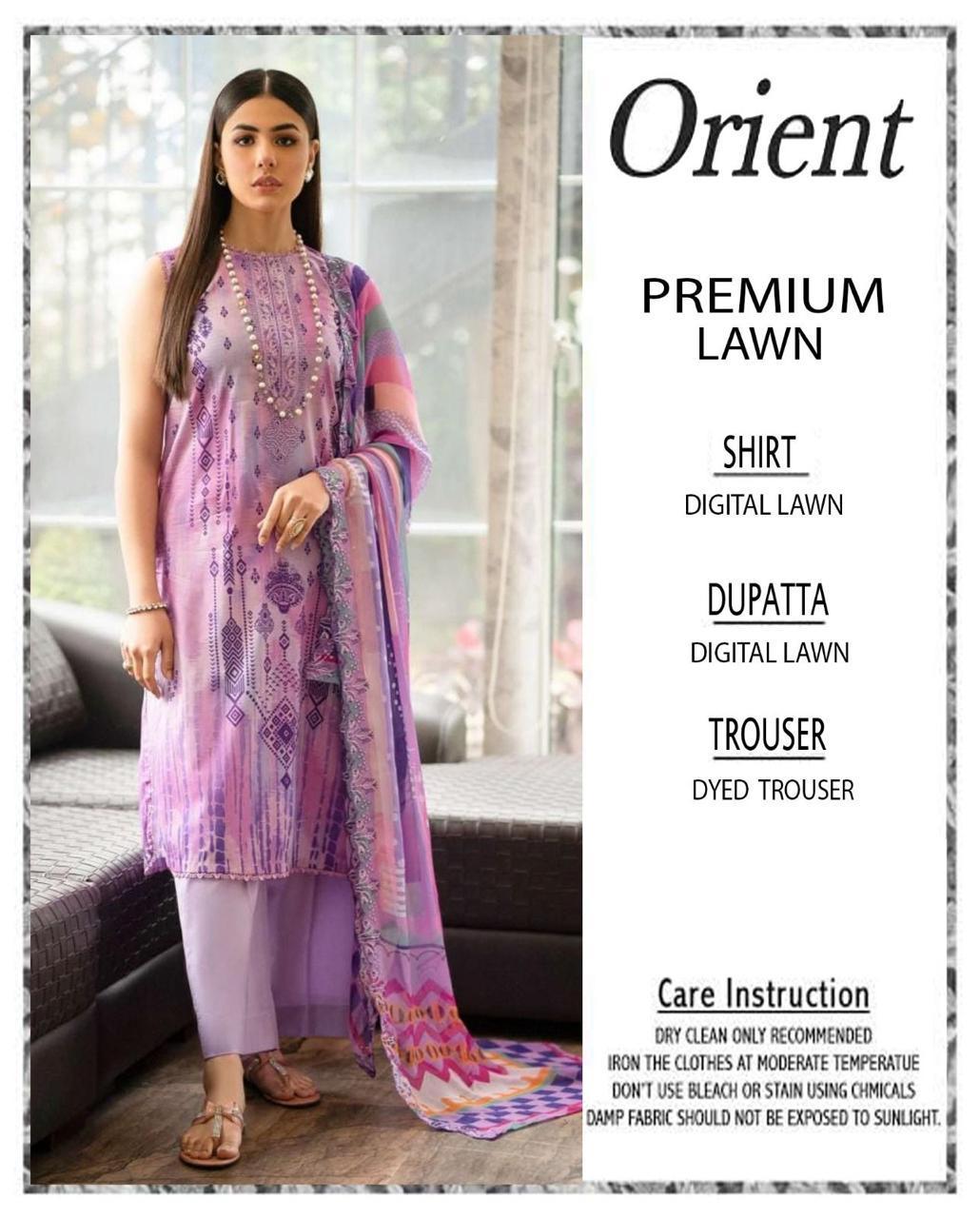 3 Pcs Women's Unstitched Printed Suit