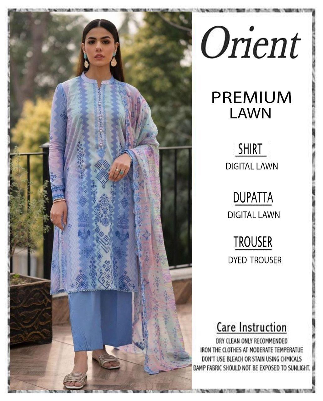 3 Pcs Women's Unstitched Printed Suit