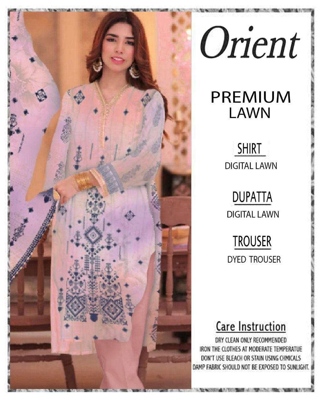 3 Pcs Women's Unstitched Printed Suit