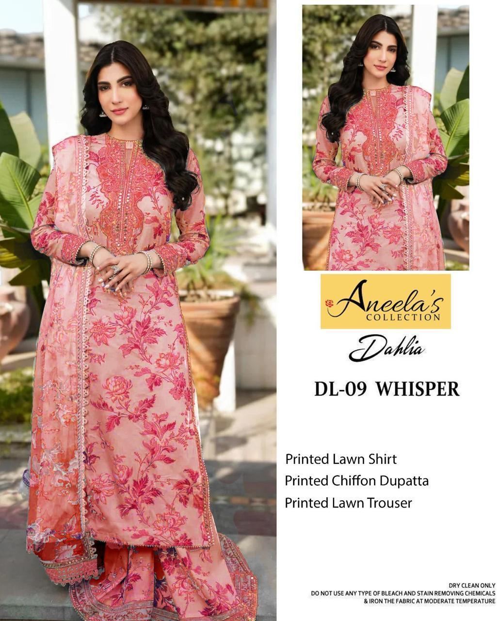 3 Pcs Women's Unstitched Printed Suit