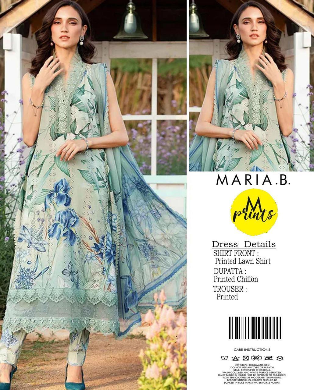 3 Pcs Women's Unstitched Printed Suit