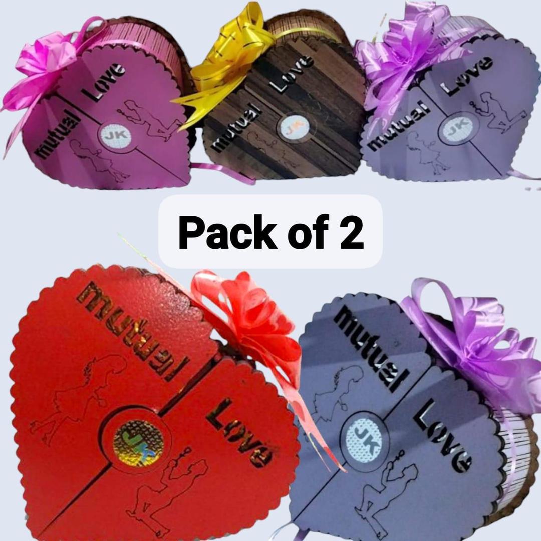 Mutual Love Perfume EDP – Wood Heart Shape 2 x 100ml