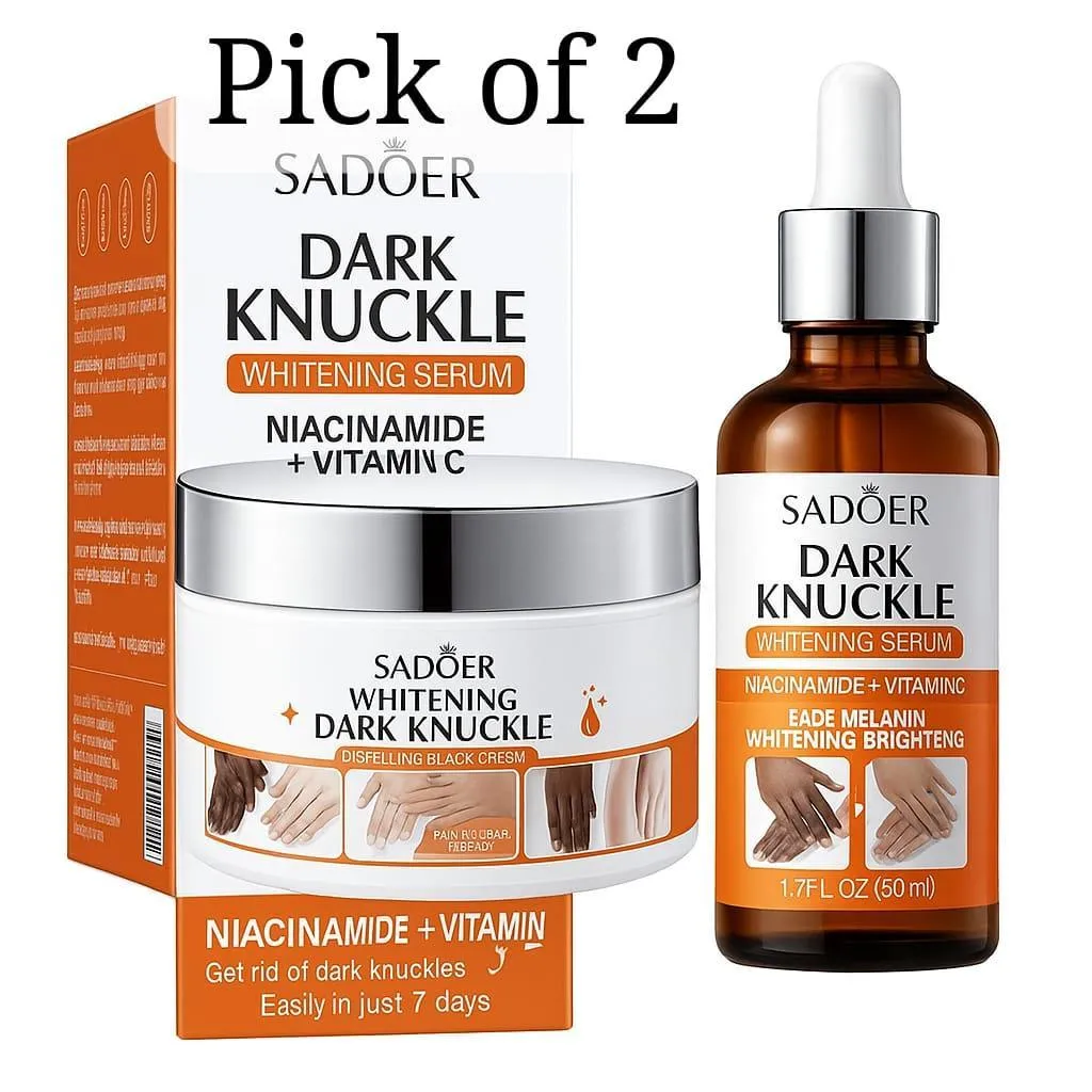 2 in 1 Skincare Bundle: Salicylic Serum & Whitening Cream - Pack of 2