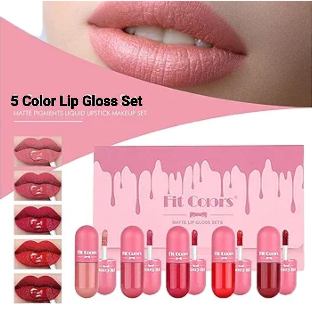 Matte Finish Lip Gloss- Pack Of 5