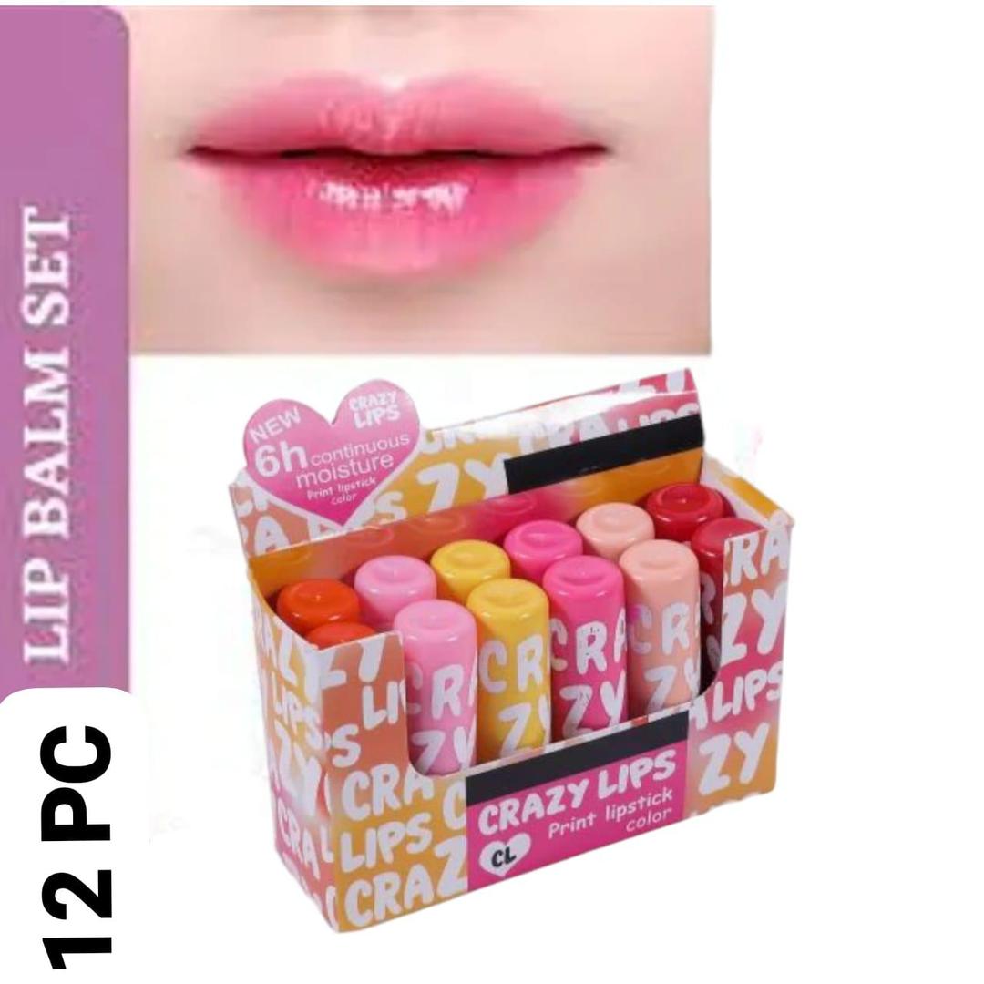 Glossy Finish Lip Balm- Pack Of 12