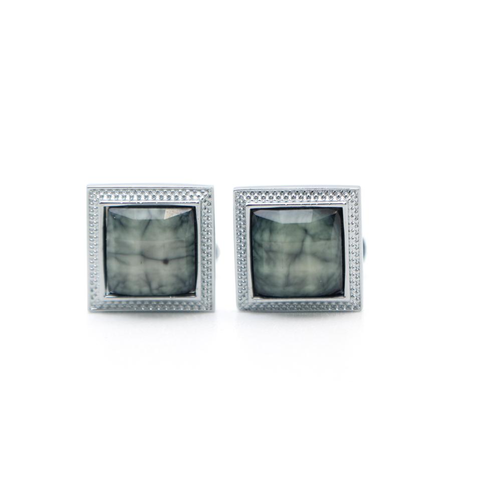 Classic Cufflinks for Men's Shirt - CU-0003, Grey