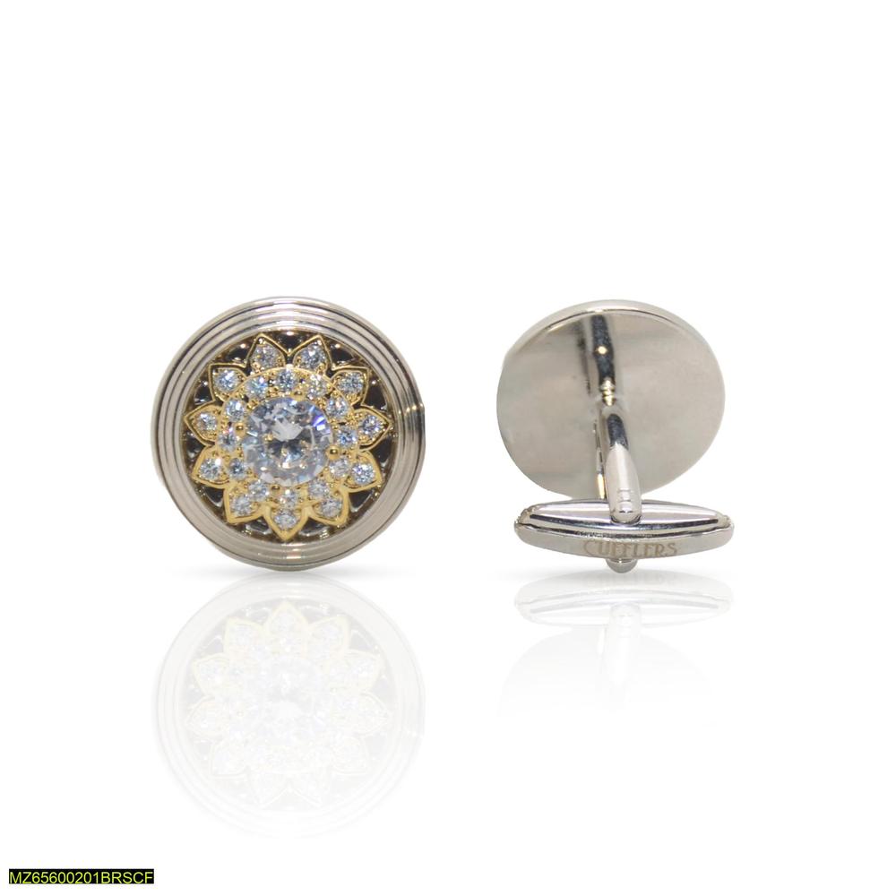 Cufflers Limited Edition Round Cufflinks - CU-5003, Silver