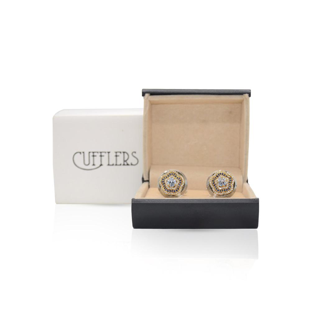 Cufflers Limited Edition Round Cufflinks CU-5004, Silver