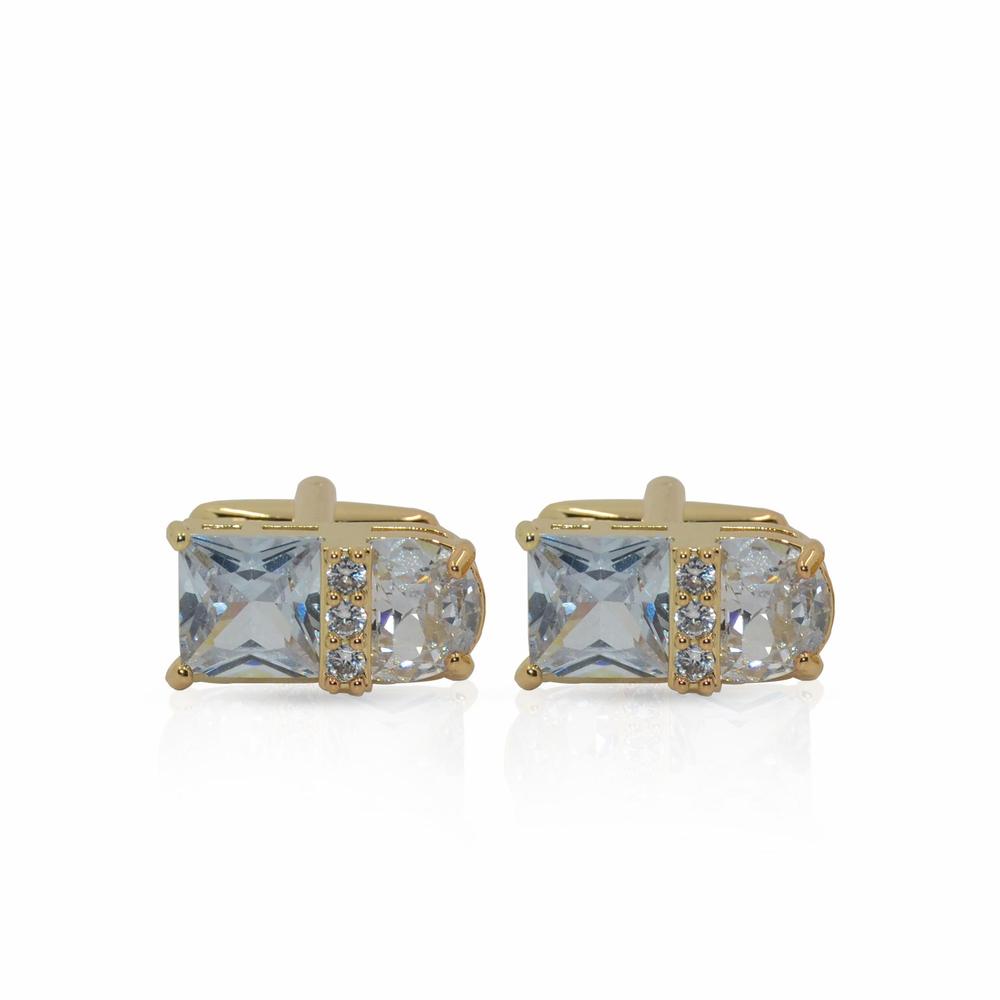 Cufflers Designer Gold Square Cufflinks CU-4030-C 