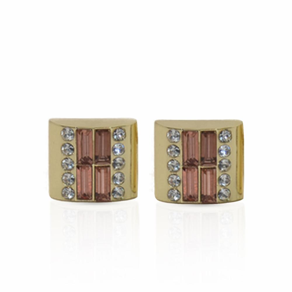 Cufflers Designer Gold Square Cufflinks CU-2032 with Free Gift Box