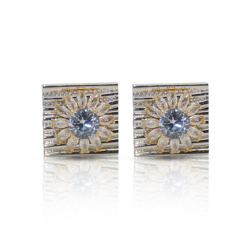 Cufflers Limited Edition Gold and Silver Box Cufflinks with Free Gift Box - CU-5001