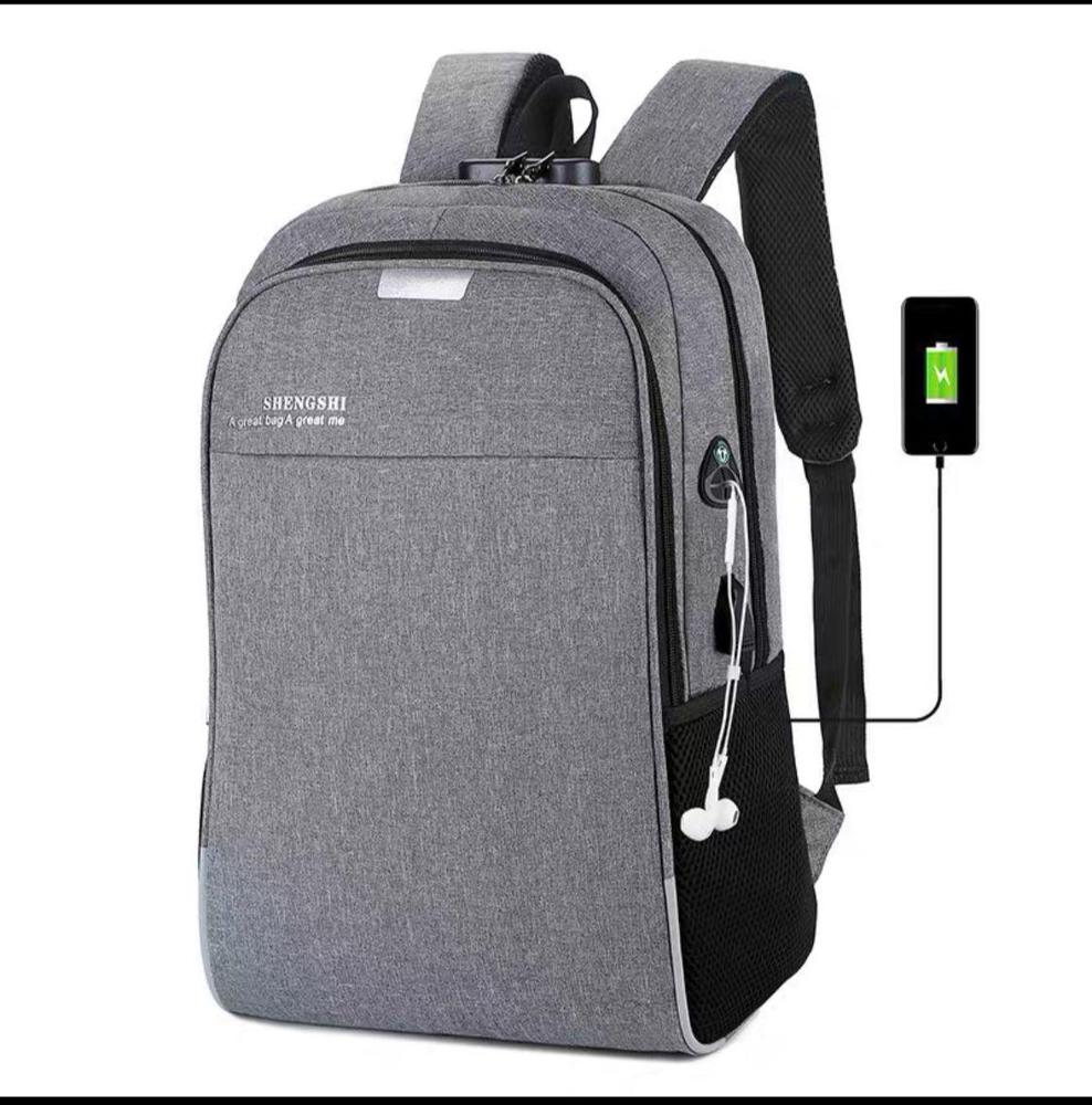  Unisex Nylon Printed Laptop Backpack 
