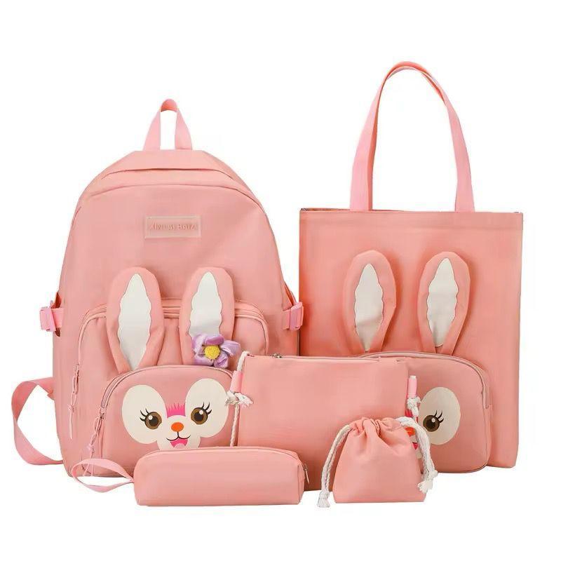 4 Pcs Nylon Backpack Set