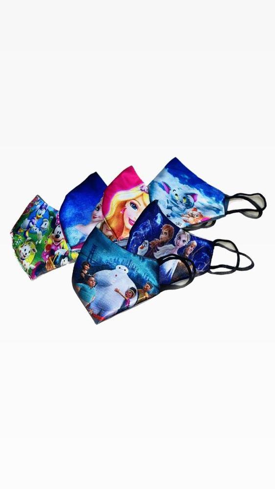 Kid's Cotton Face Mask, Pack of 6